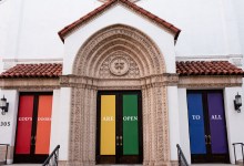 Rainbow Doors Appear at First United Methodist