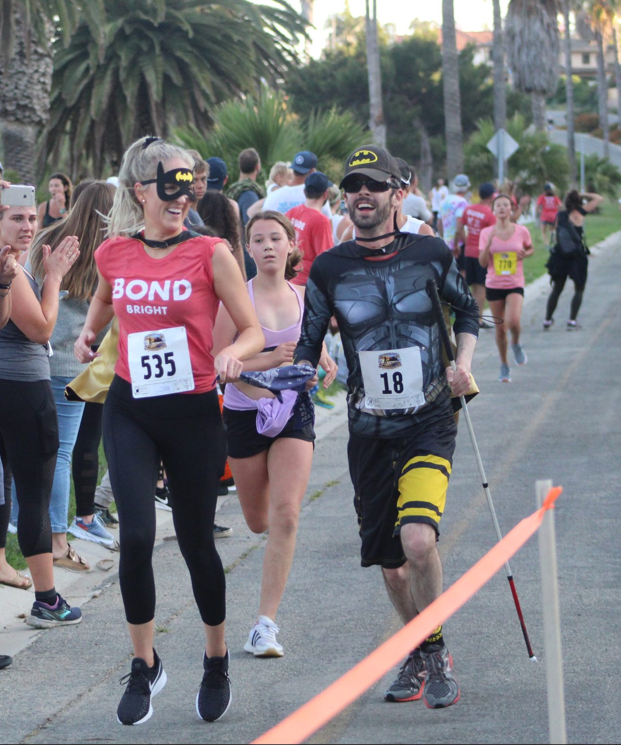 Visually Impaired Athletes Conquer Nite Moves 5K The Santa Barbara
