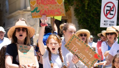 ‘Close the Camps Now!’ Protesters Demand