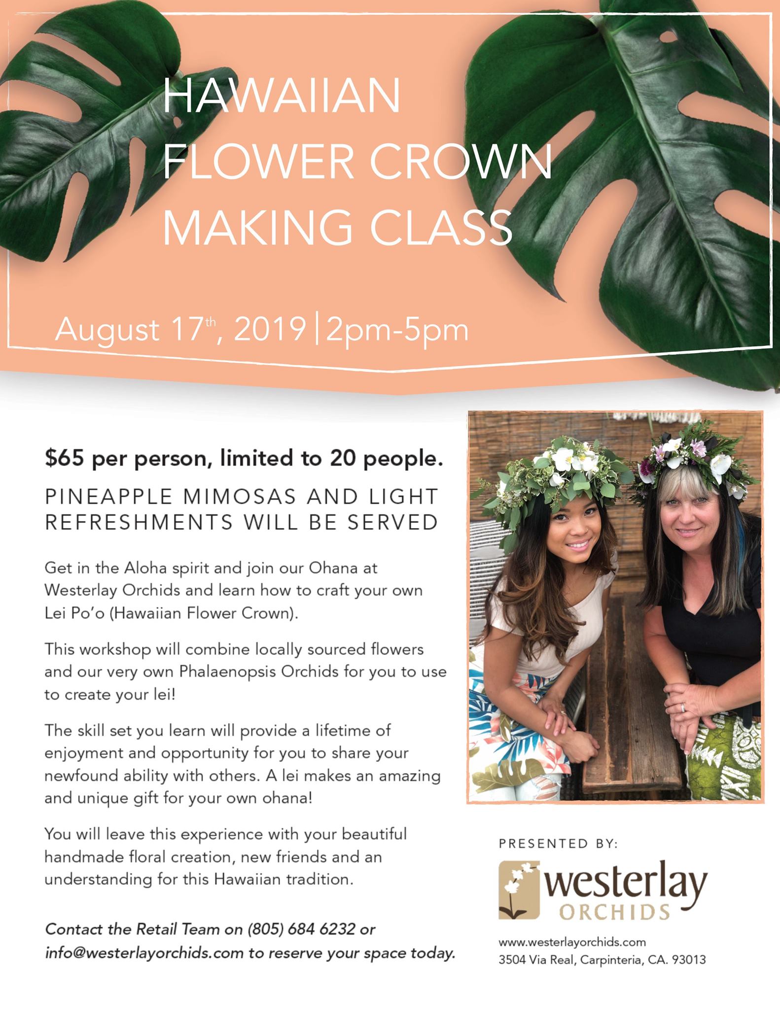 Hawaiian Flower Crown Making Class The Santa Barbara Independent