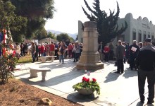 Unveiling of Completed World War I Monument in downtown Lompoc