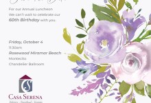 Casa Serena Annual Luncheon and 60th Birthday Celebration!