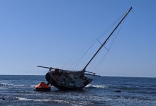 Sailboat Stranded for Nine Days in Marine Protected Area of Coal Oil Point Reserve