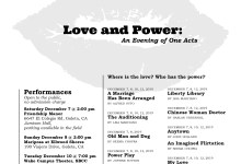 Love and Power: An Evening of One Acts