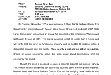 Ellwood Annual Emergency Siren Test