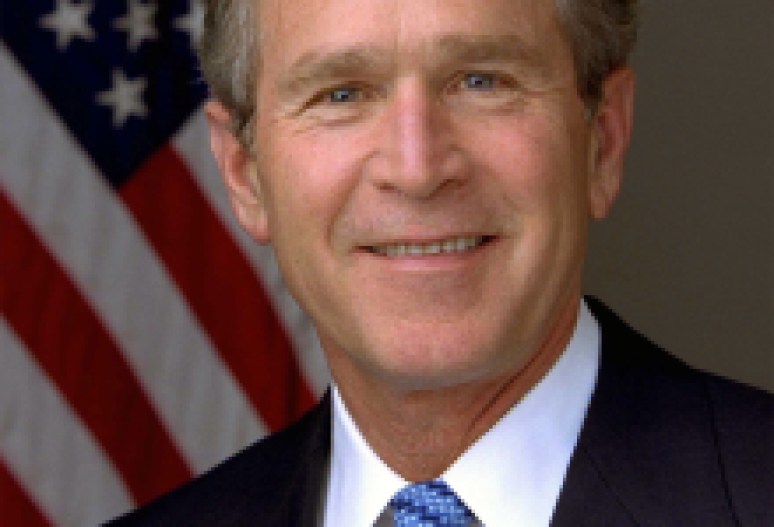 George W. Bush Slips In and Out of Town as Poodle Naps