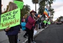 Santa Barbara Activists Protest Possibility of War with Iran