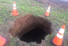 Sinkhole Shuts Down Turnpike On-Ramp at Southbound 101