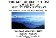 Gift of Reflection: Meditation and Writing Retreat