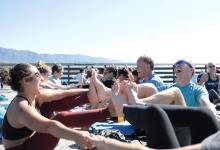 Yoga on Stearns Wharf