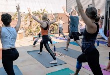 Yoga + Wine at Carr Winery
