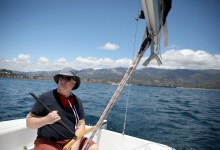 Sailing Away from Santa Barbara Harbor in a Pandemic