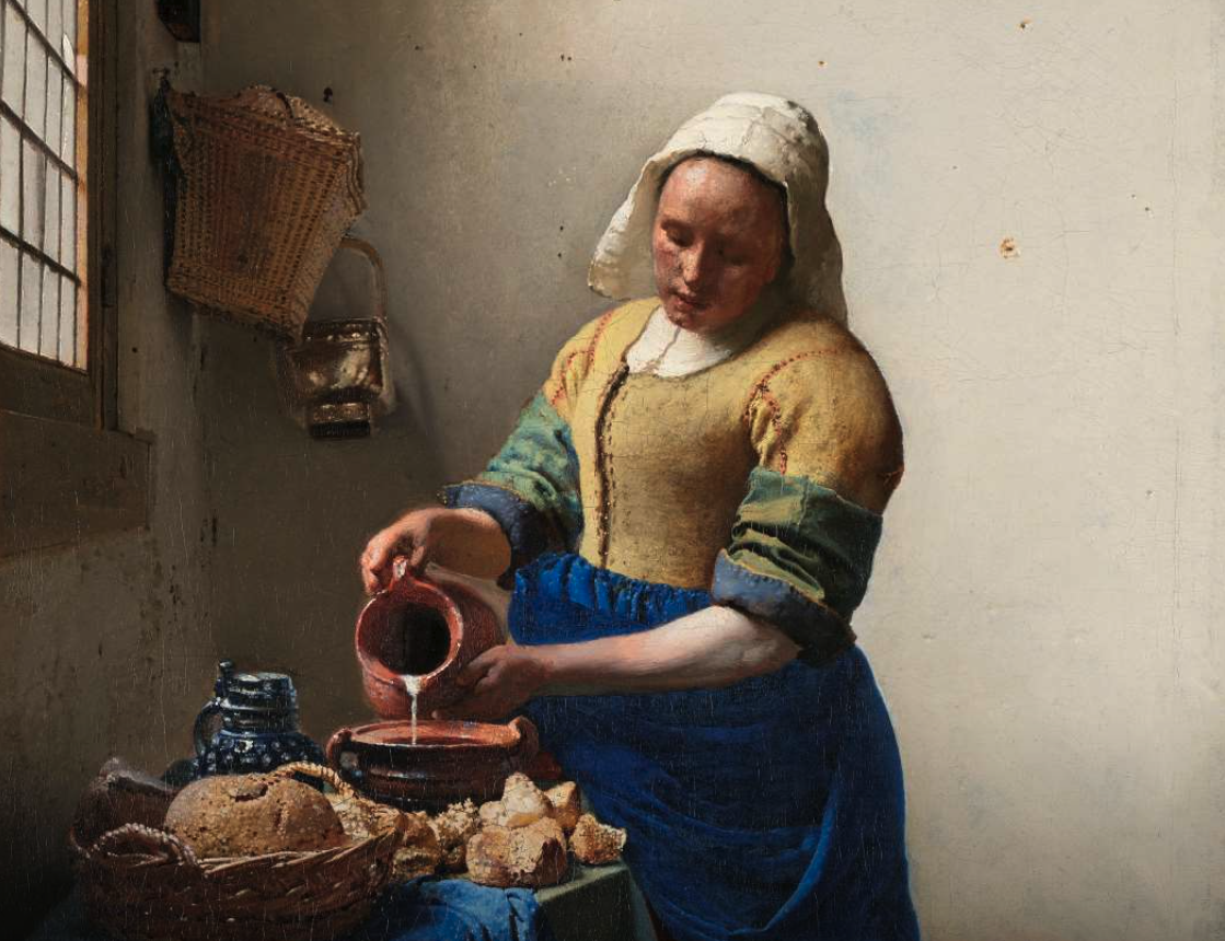 Vermeer Milk Maid Art