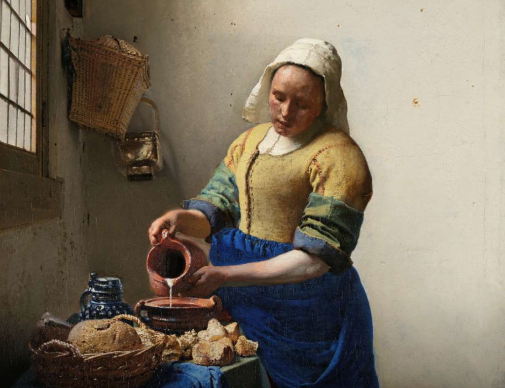 Vermeer Milk Maid Art