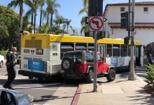 Bus Crash Closes Anacapa Street at Figueroa