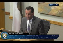 Santa Barbara Supes Fail to Pass Strict Mask Ordinance