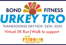 Bond Fitness Virtual 5K to “Stuff The Foodbank”