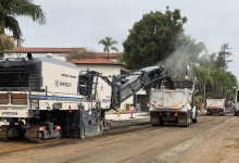Downtown Santa Barbara Street at Daylong Standstill