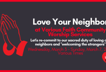Virtual Event: Love Your Neighbor Worship Services