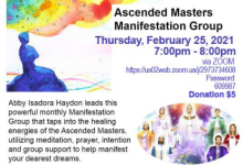 Zoom Event: Ascended Masters Manifestation group