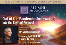 Online Event: Out of the Pandemic Underworld: into the Light of Renewal
