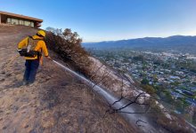 Loma Fire on TV Hill at 100 Percent Containment