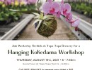 Hanging Kokedama Workshop with Westerlay Orchids