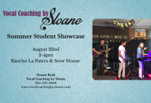Vocal Coaching by Sloane: Summer Student Showcase