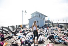 Yoga on Stearn’s Wharf