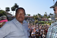 Recall Candidate Larry Elder Hosts Rally at Santa Barbara’s Sunken Gardens