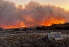 Brush Fire in Hills Above Refugio