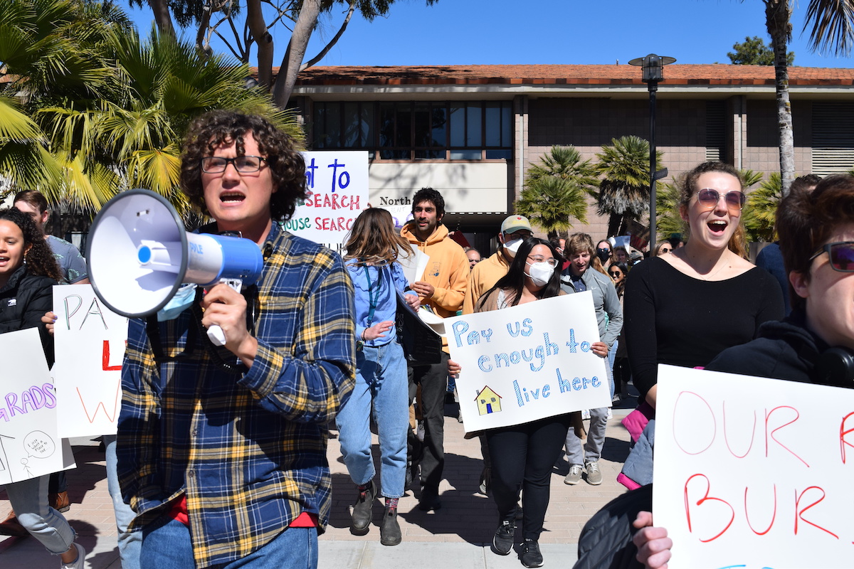 Student Workers Demand UC Santa Barbara Address Housing, Rent Burdens