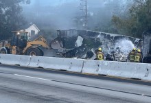 Crash on Highway 101 Causes Closure of Northbound Lane by Summerland