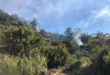 Smoke at Painted Cave a Scheduled Pile Burn