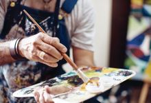 Painting in the Garden at El Encanto