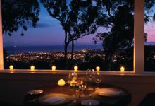 Terrace at Night Café at El Encanto