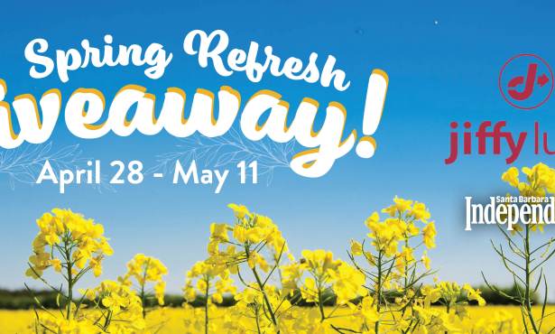 Spring Refresh Giveaway: Jiffy Lube Santa Barbara