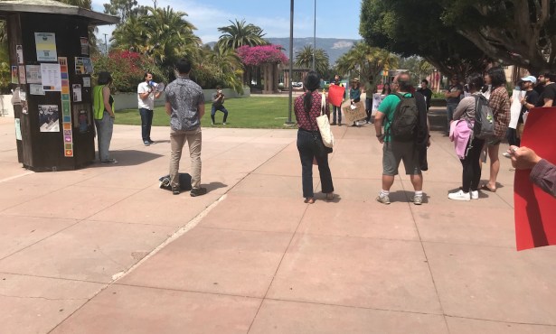 Graduate Students at UC Santa Barbara Rally for Improved Wages