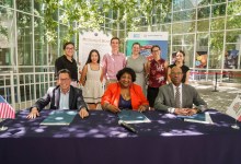 UC President Drake, Board of Regents Vice Chair Leib sign resolution with California Secretary of State Weber to Affirm Partnership Aimed at Increasing Student Participation in Elections￼