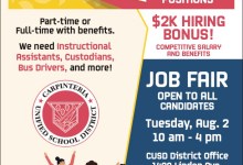 Carpinteria Schools Job Fair Offers Rewarding Career Opportunities and $2,000 Signing Bonuses