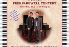 SBPianoBoys FREE Farewell Concert on Two Pianos