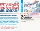 The MARY JANE McCORD Planned Parenthood Booksale