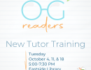 OG Readers New Tutor Training