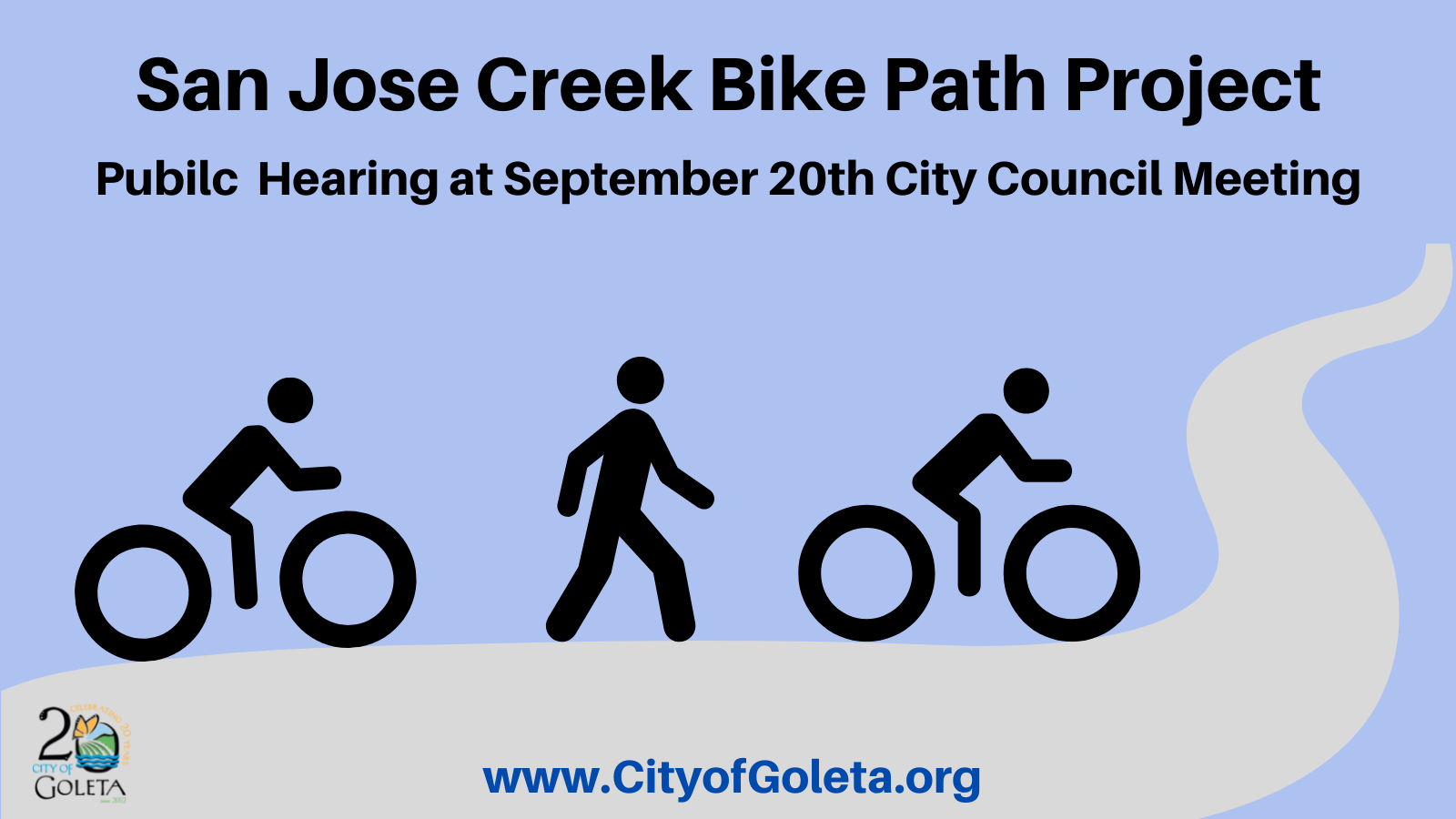 San Jose Creek Bike Path Project Public Hearing on September 20th at 5:30 p.m.