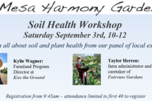 Mesa Harmony Garden Presents “Soil Health”