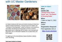 FREE, Monthly Garden Talks with UC Master Gardener