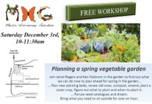 Free Workshop – Planning a Spring Vegetable Garden