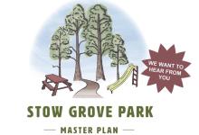 Stow Grove Park Master Plan Community Workshop and Walking Tour on Saturday, December 3rd from 10 a.m. – Noon