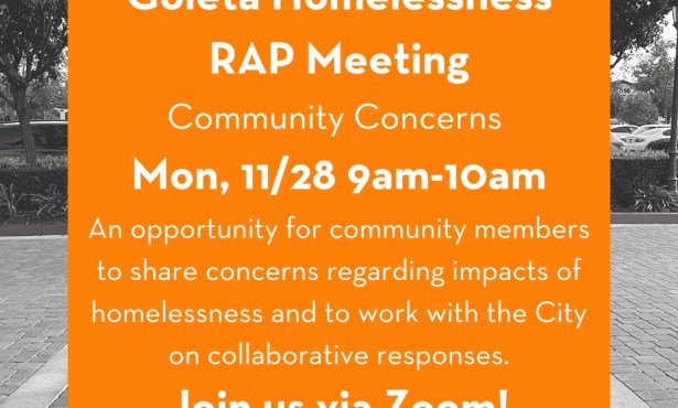 Reminder: Goleta Homelessness Regional Action Plan Virtual Meeting