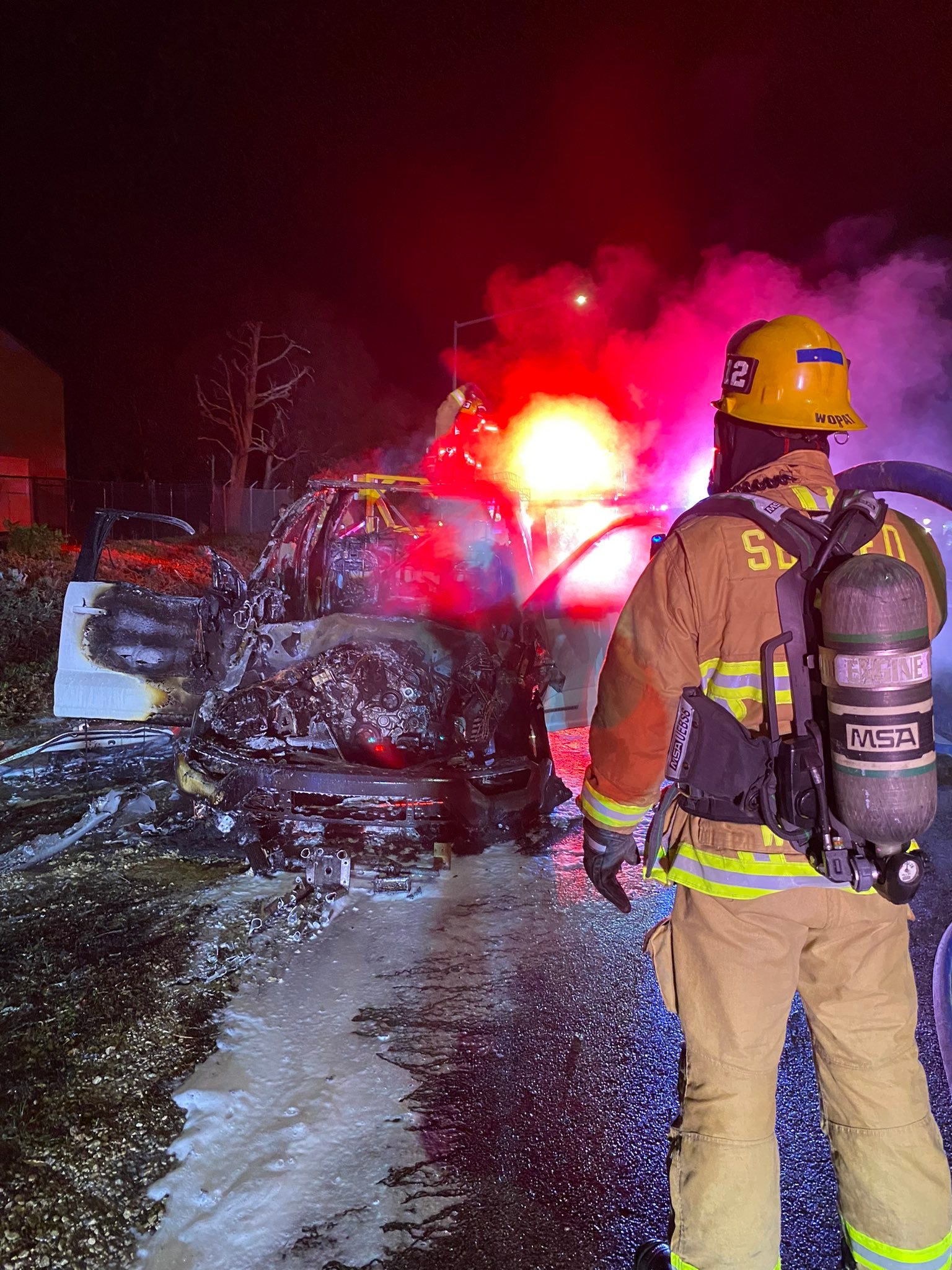 Barbara Off Ramp Santa Barbara County Fire Puts Out Burning Truck on 101 Off-Ramp at ...